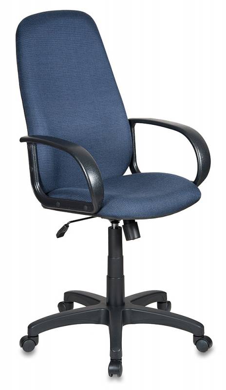 Кресло руководителя Бюрократ Ch-808AXSN черный/синий 12-191 крестовина пластик CH-808AXSN/Bl&Blue