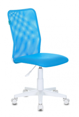 Кресло детское Бюрократ KD-9 голубой TW-31 TW-55 сетка/ткань крестовина пластик пластик белый KD-9/WH/TW-55