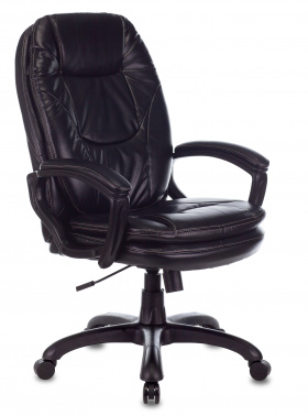 Кресло руководителя Бюрократ CH-868N черный Leather Venge Black искусственная кожа крестовина пластик CH-868N/BLACK