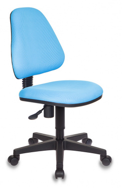 Кресло детское Бюрократ KD-4 голубой TW-55 крестовина пластик KD-4/TW-55 (570*230*550)