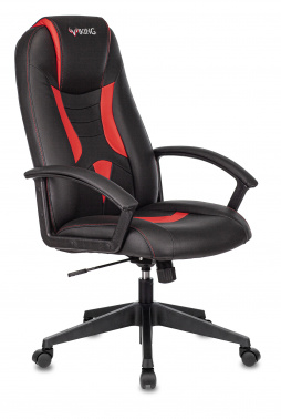 Кресло игровое Zombie VIKING-8 красный/черный искусственная кожа крестовина пластик VIKING-8/BL+RED