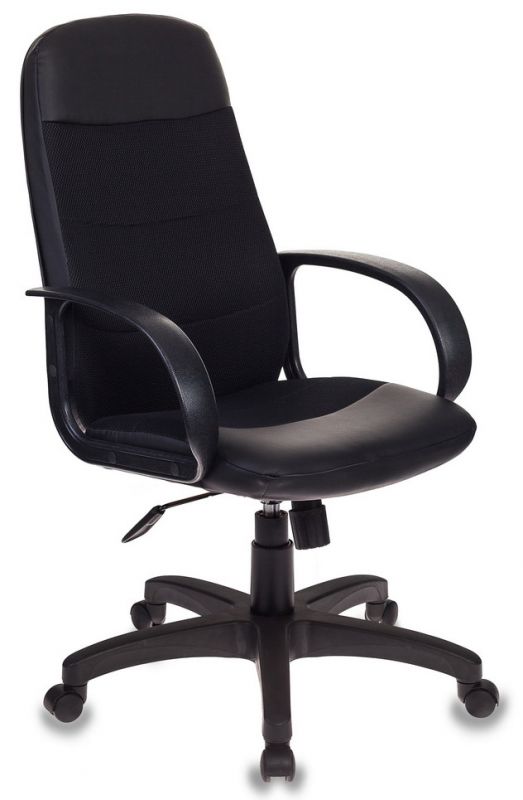 Кресло руководителя Бюрократ CH-808AXSN черный искусст.кожа/ткань крестовина пластик CH-808AXSN/LBL+TW-11