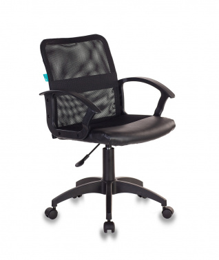 Кресло Бюрократ CH-590 черный сиденье черный искусст.кожа/сетка/ткань крестовина пластик CH-590/BLACK