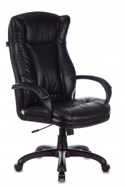 Кресло руководителя Бюрократ CH-879N черный Leather Venge Black искусственная кожа крестовина пластик CH-879N/BLACK