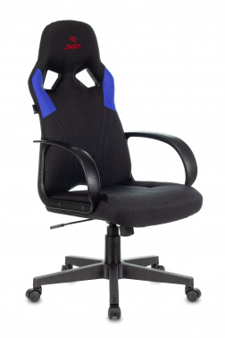 Кресло игровое Бюрократ ZOMBIE RUNNER черный/синий искусств.кожа/ткань ZOMBIE RUNNER BLUE