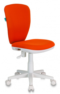 Кресло детское Бюрократ KD-W10 оранжевый 26-29-1 крестовина пластик пластик белый KD-W10/26-29-1 (590*280*585)