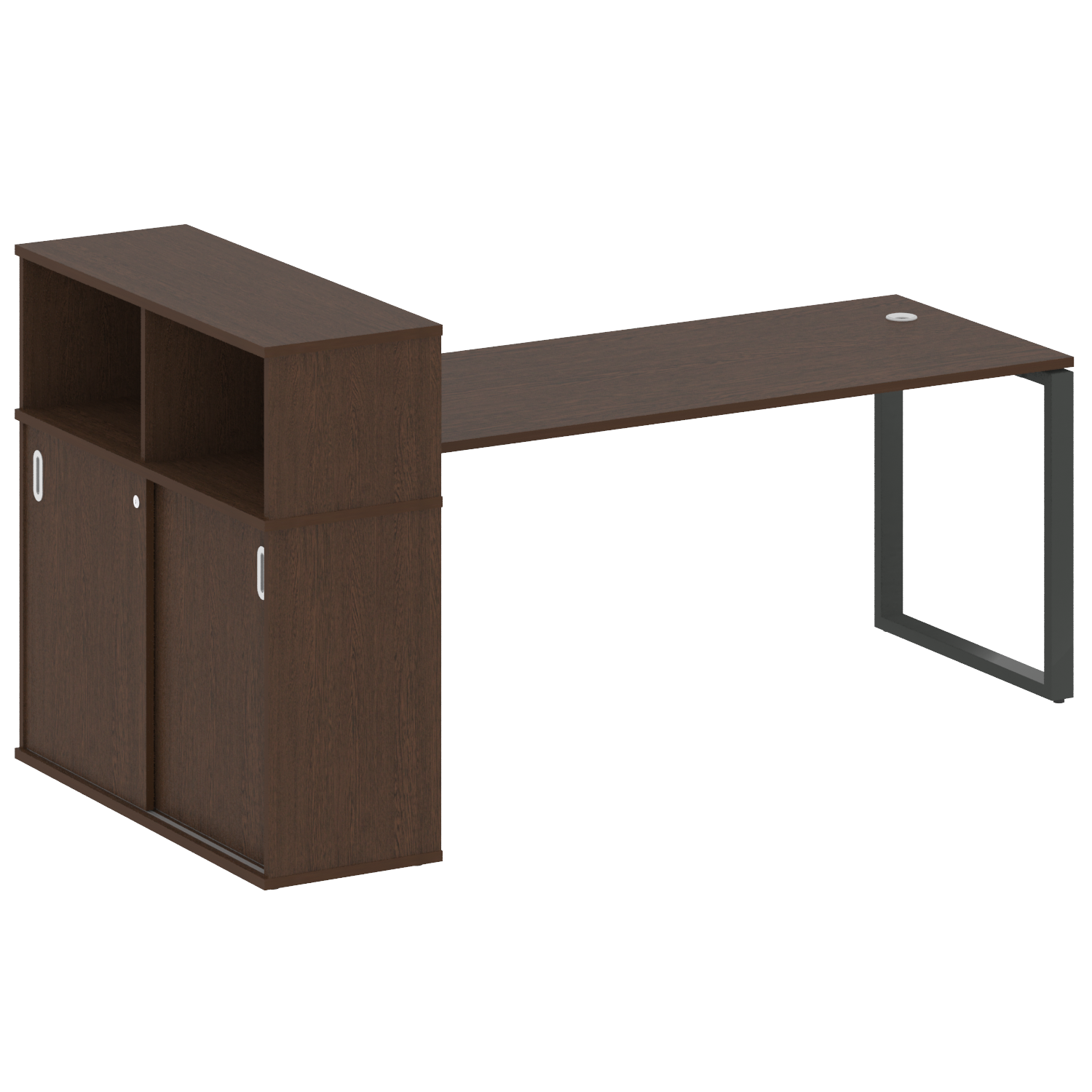 Стол письменный с опорным шкафом-купе 40БО.РС-СШК-3.5 (2210*1120*1098)